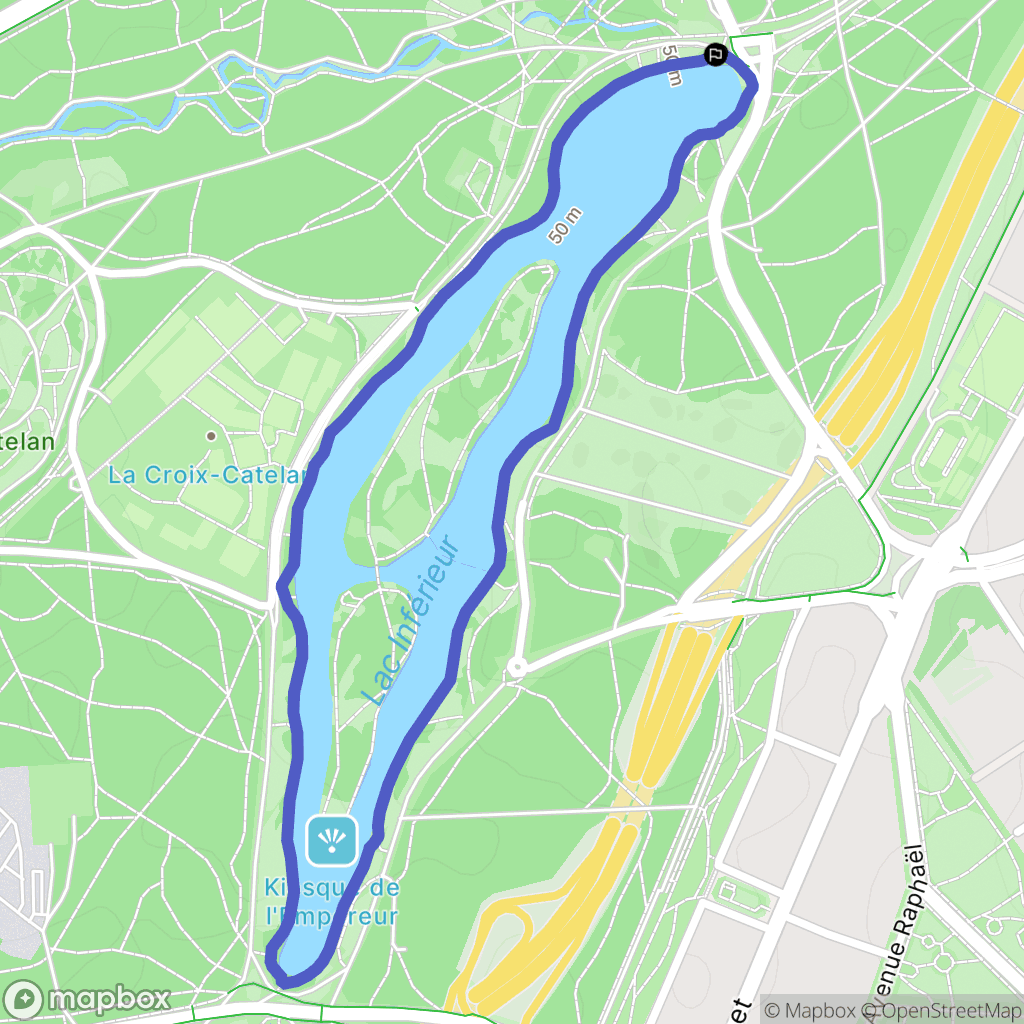 Paris : carte du parcours de randonnée - France