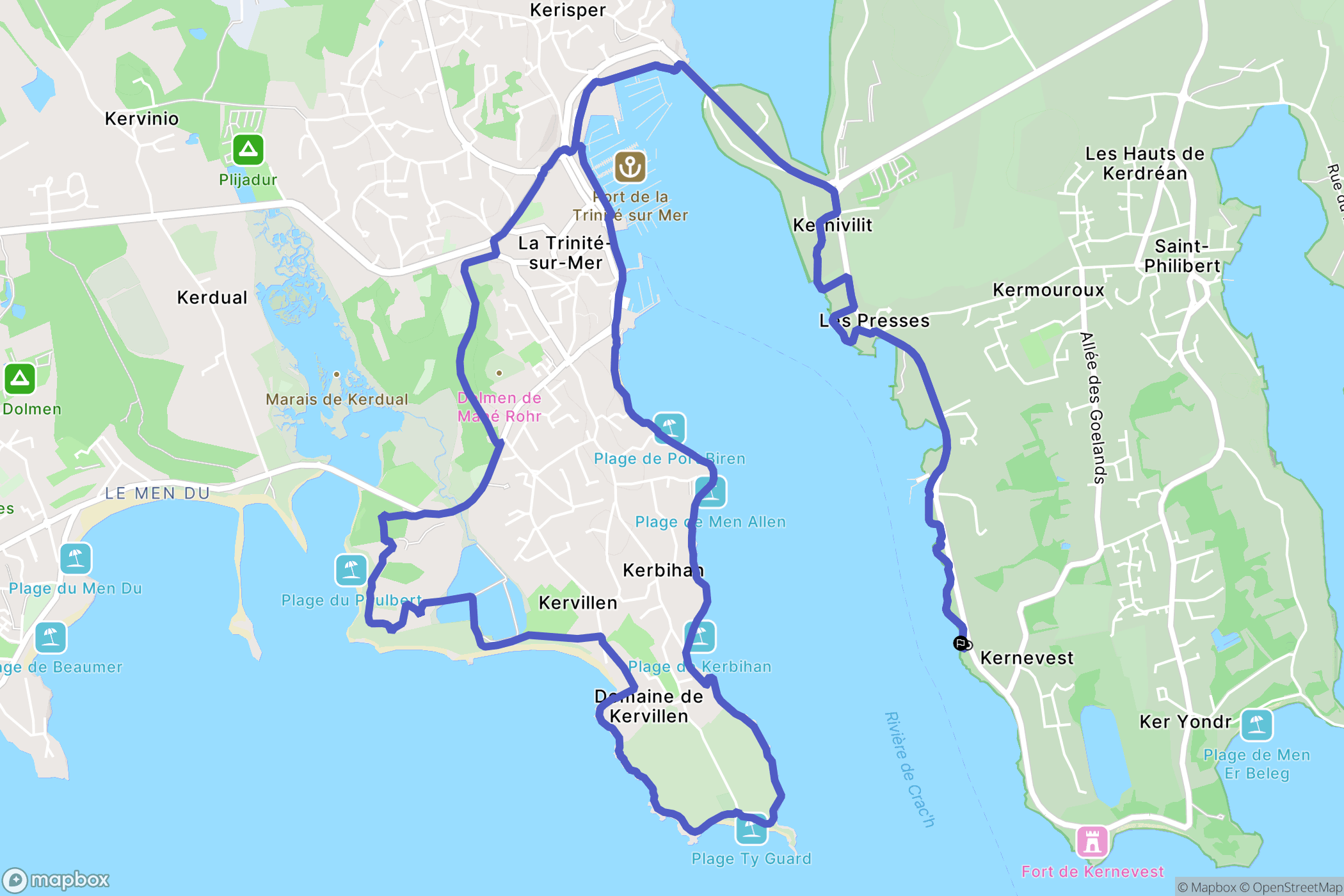 Saint-Philibert: routekaart voor buitenactiviteiten - France