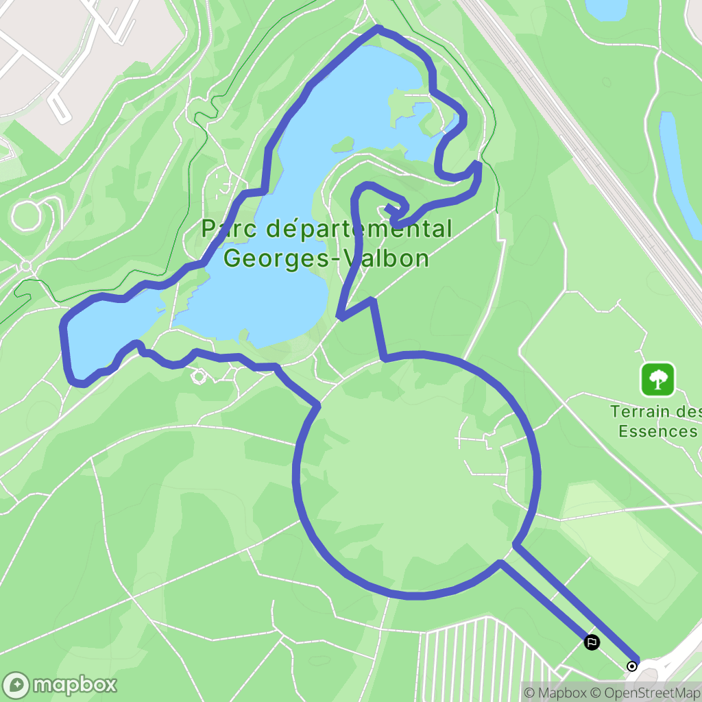 La Courneuve : carte du parcours de randonnée - France