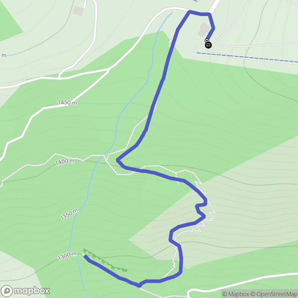 Manigod : carte du parcours de randonnée - France