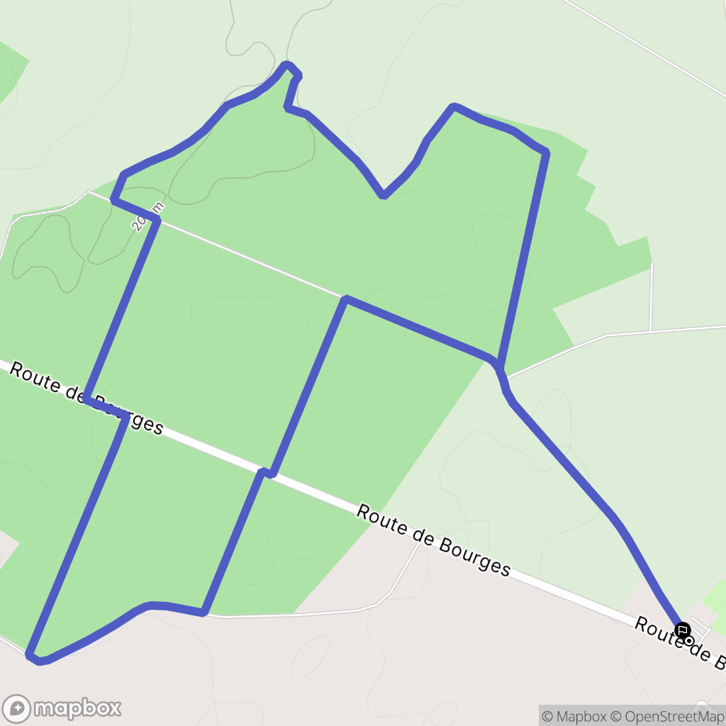 Villabon : carte du parcours de randonnée - France