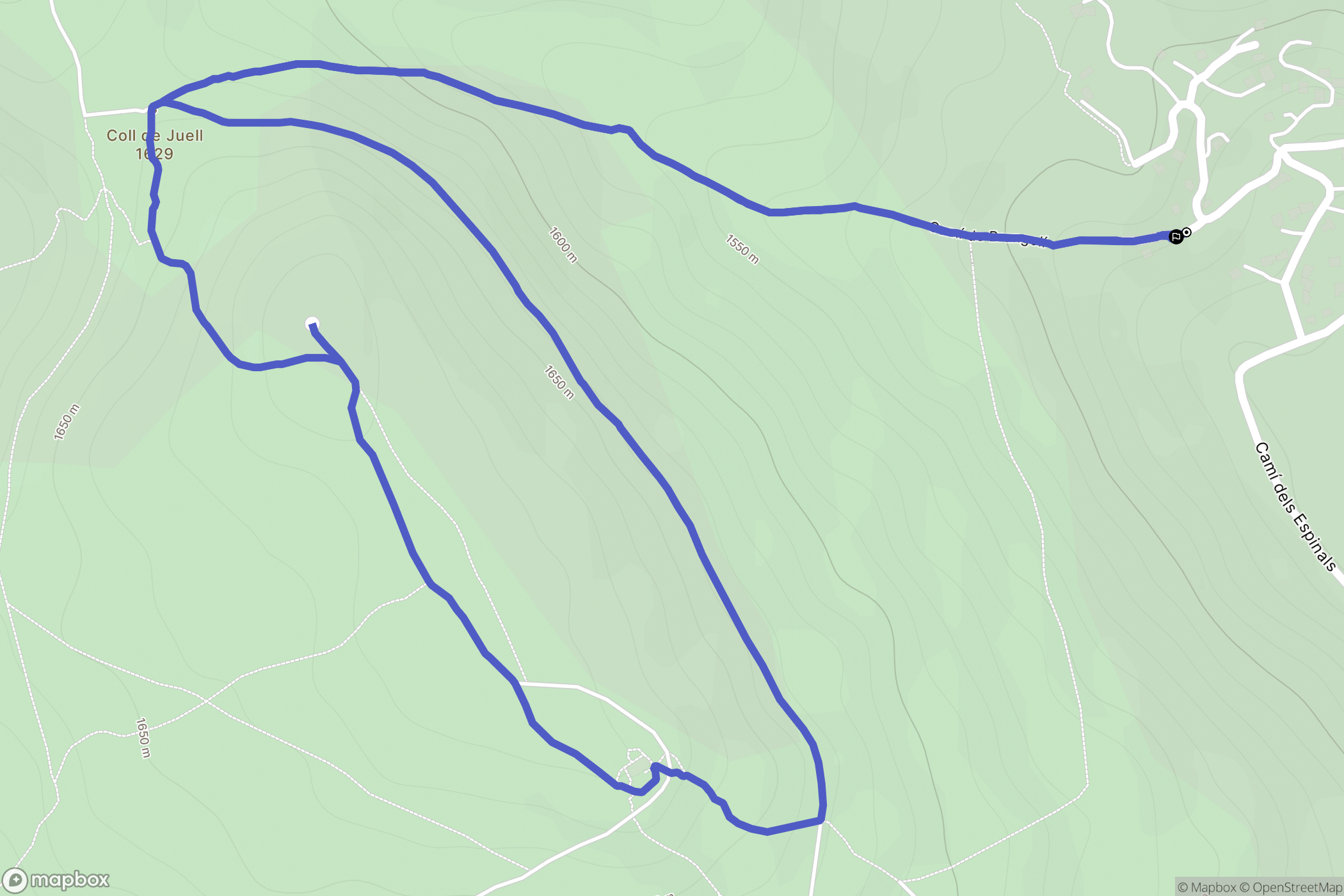 Dorres : carte du parcours de randonnée - France