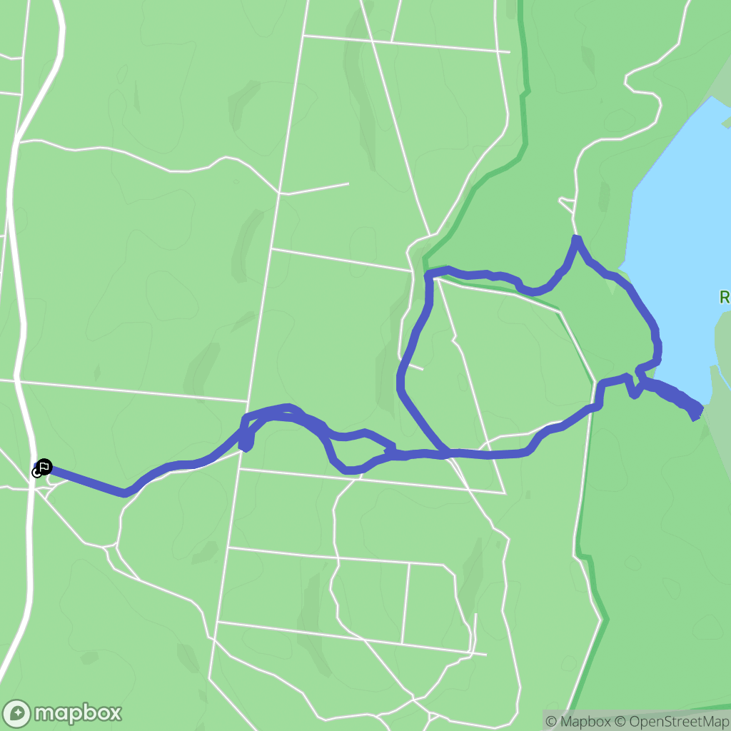 Lacanau : carte du parcours de randonnée - France