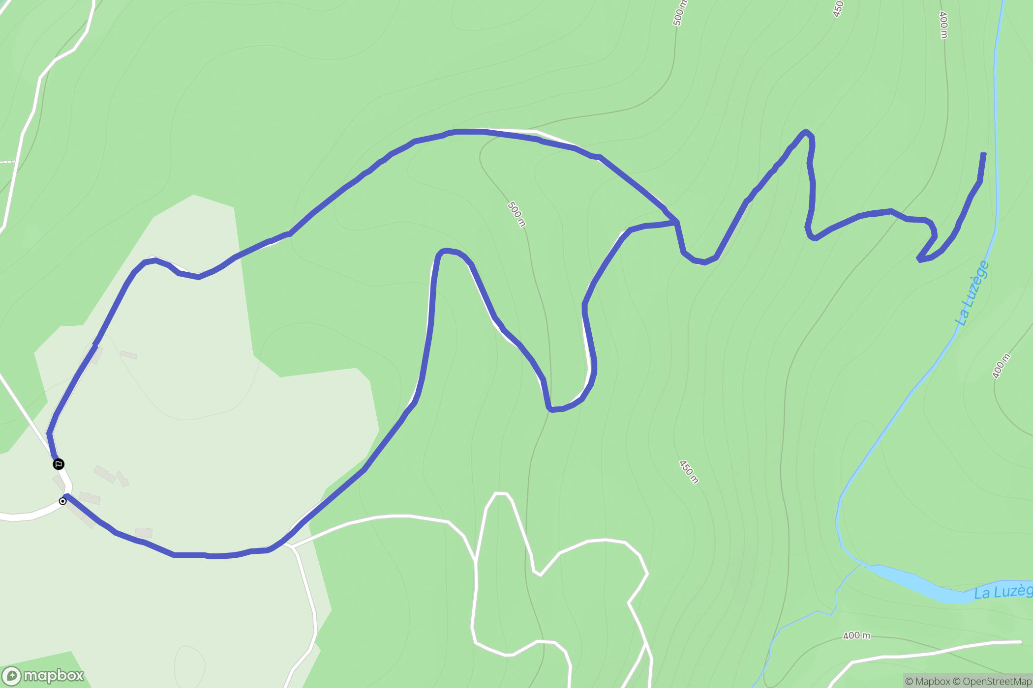 Saint-Hilaire-Foissac : carte du parcours de randonnée - France