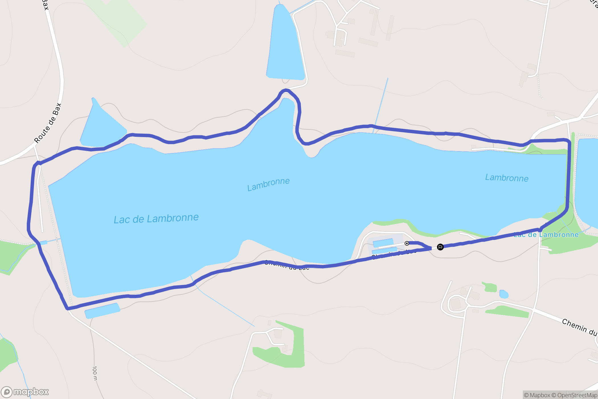 Lamontjoie : carte du parcours de randonnée - France