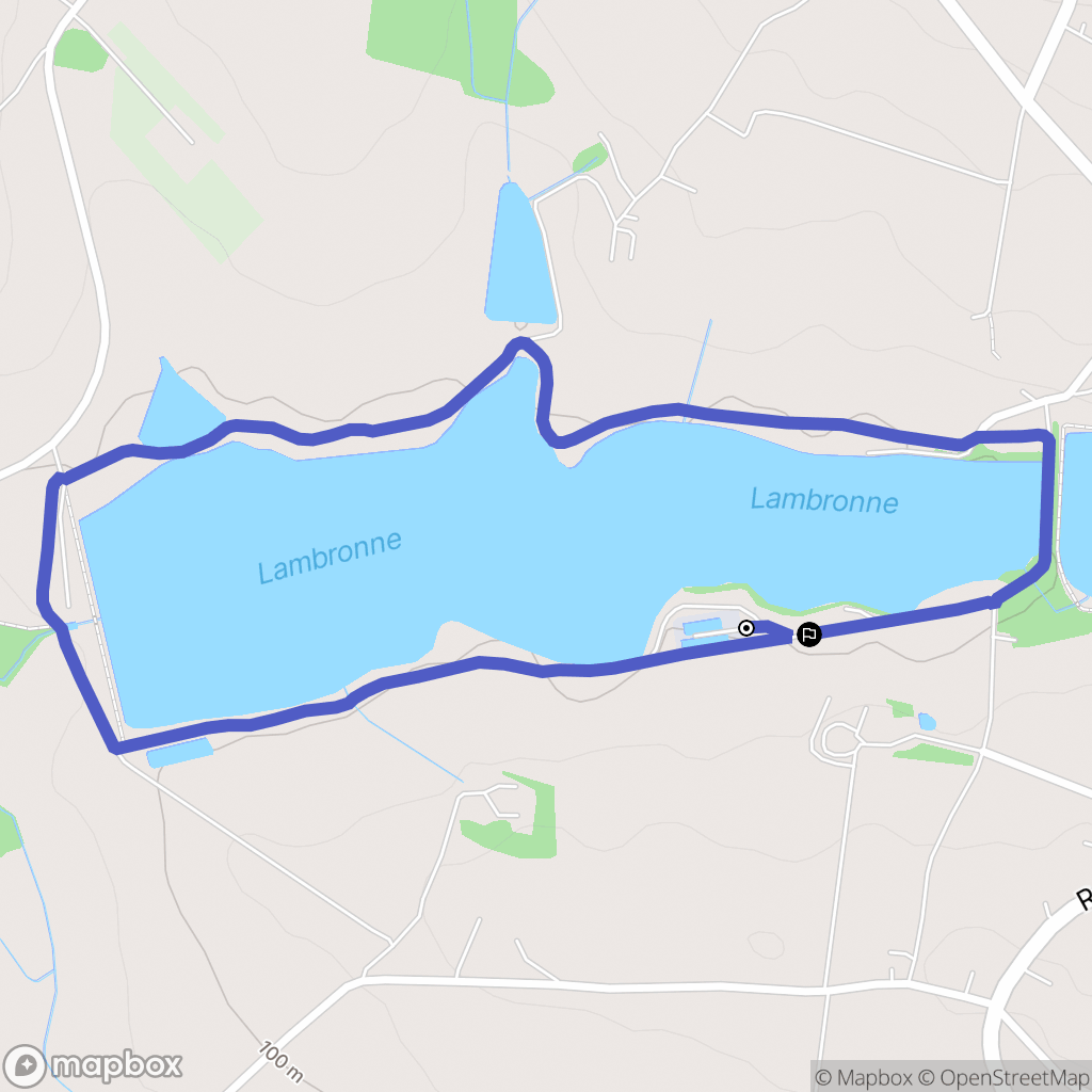 Lamontjoie : carte du parcours de randonnée - France