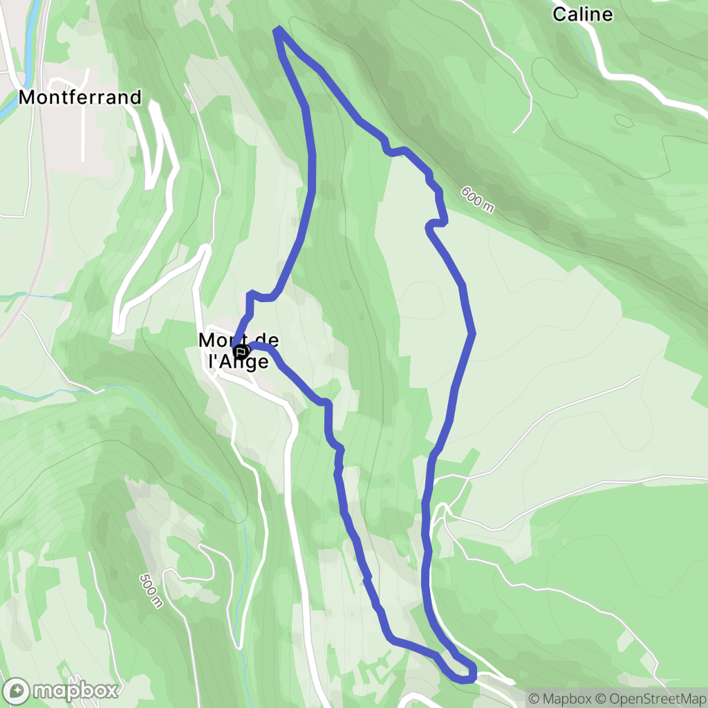 Torcieu : carte du parcours de randonnée - France