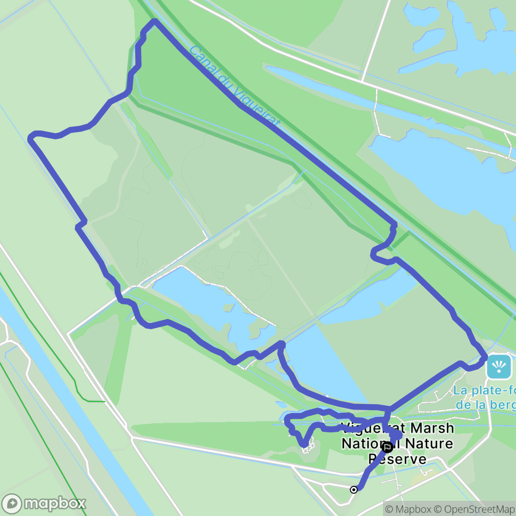 Arles : carte du parcours de randonnée - France