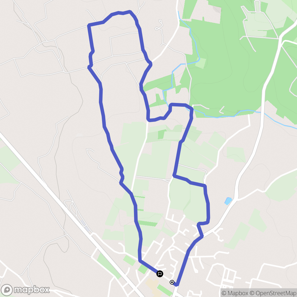 Saint-Cannat : carte du parcours de randonnée - France
