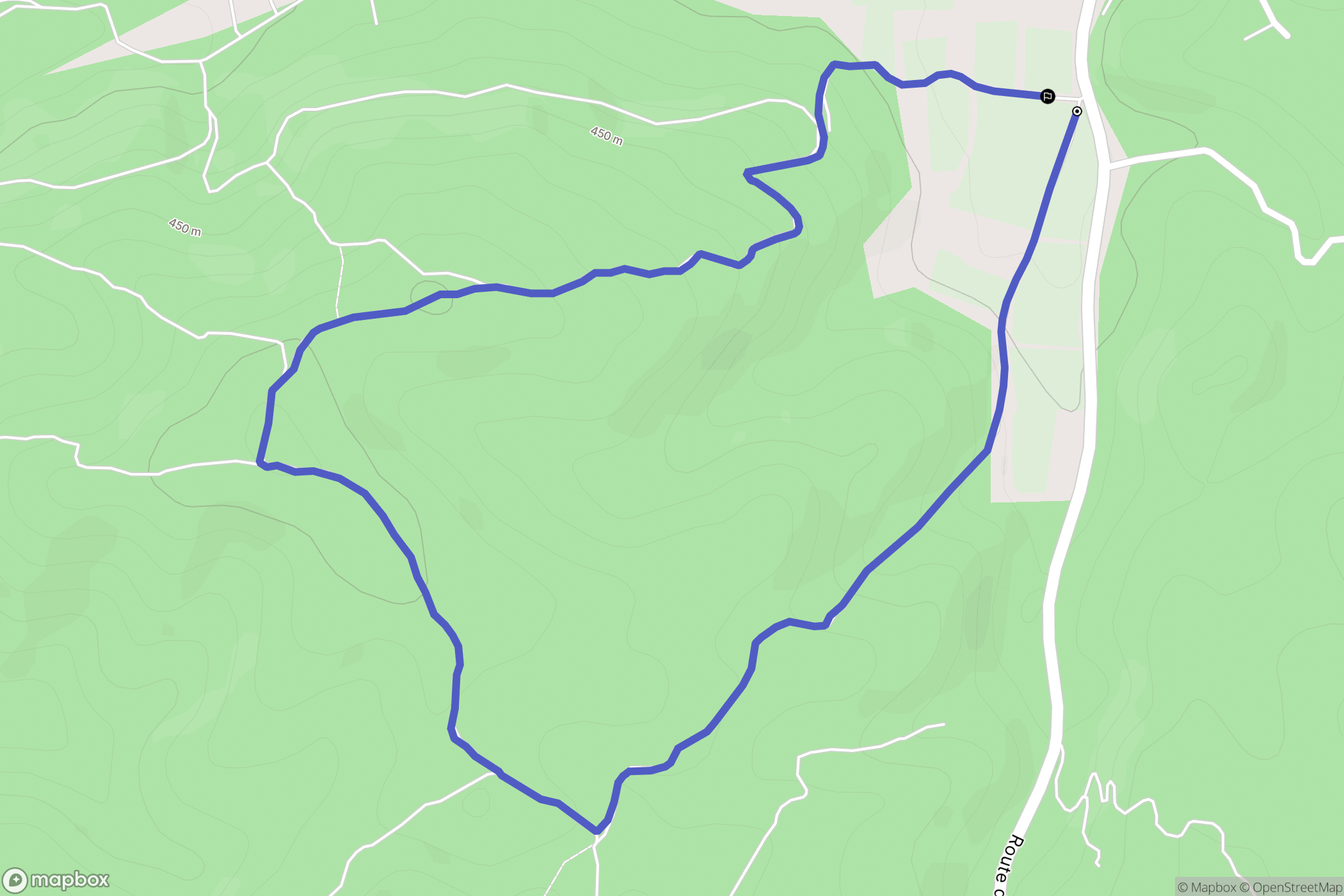Rians : carte du parcours de randonnée - France