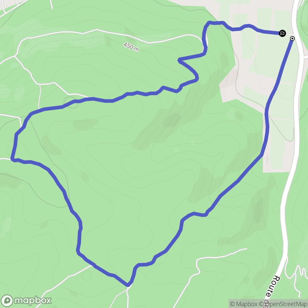Rians : carte du parcours de randonnée - France