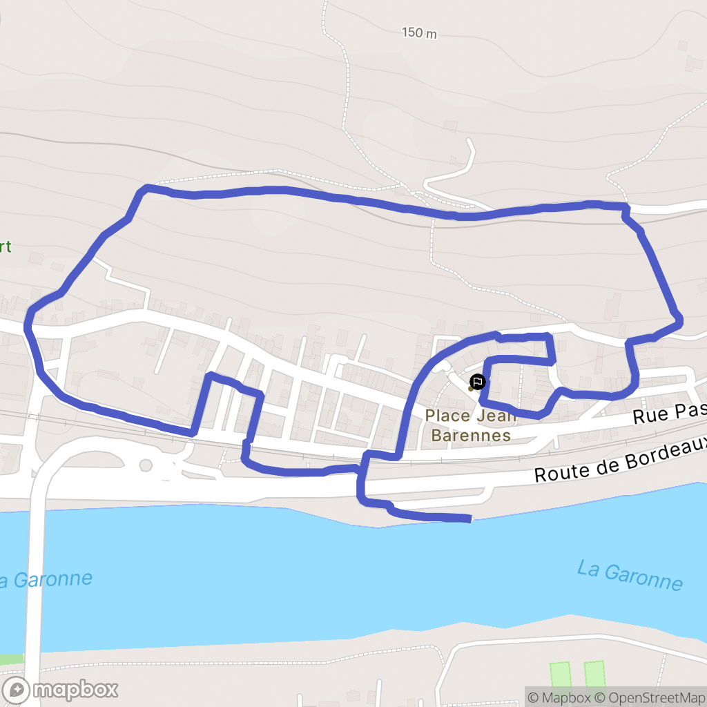 Port-Sainte-Marie : carte du parcours de randonnée - France