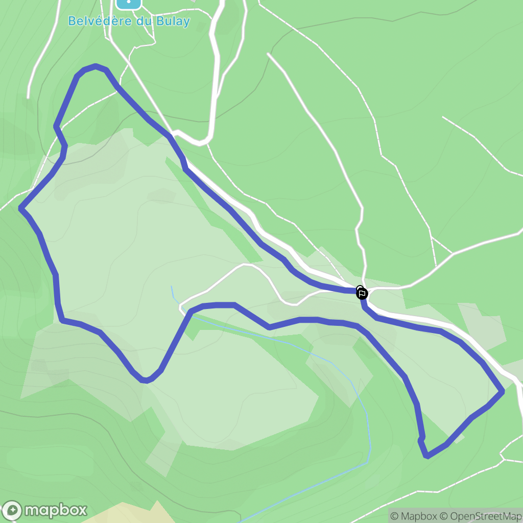Foncine-le-Haut : carte du parcours de randonnée - France