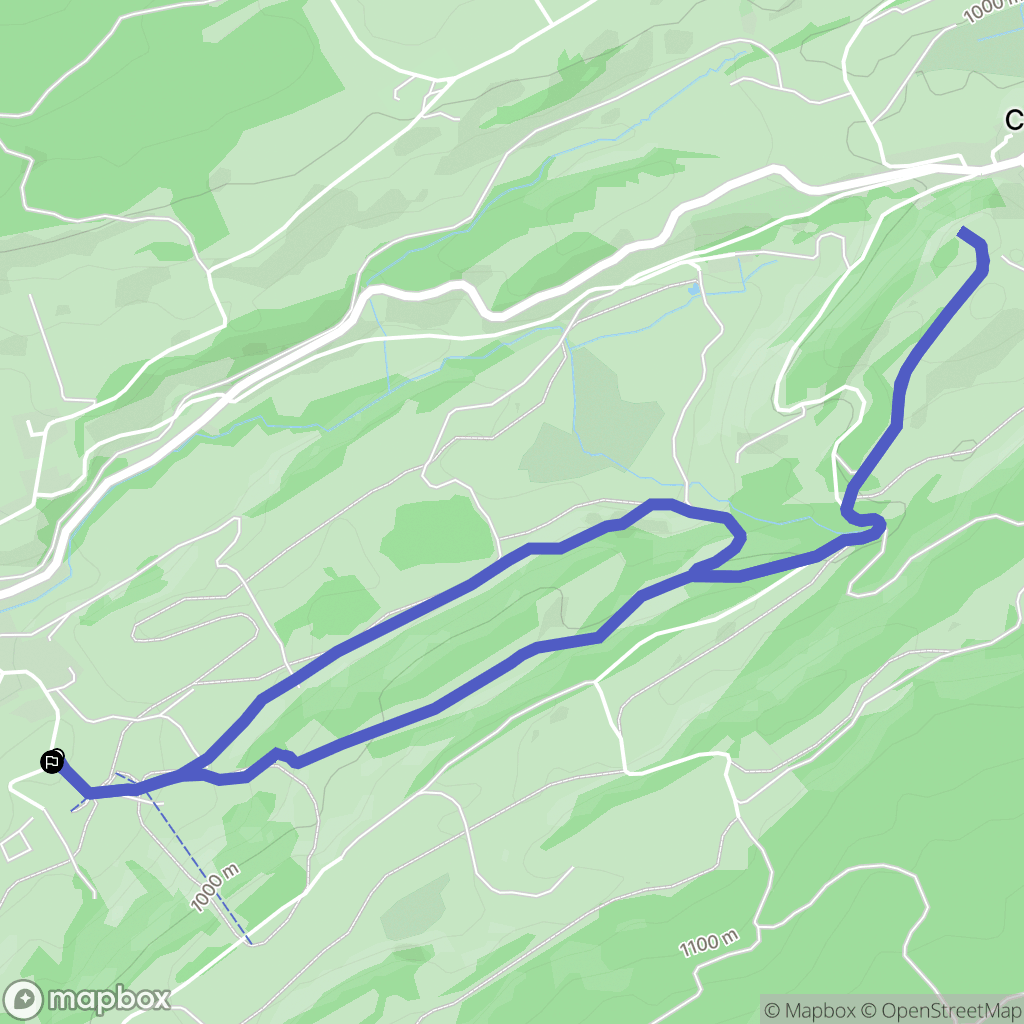 Foncine-le-Haut : carte du parcours de randonnée - France