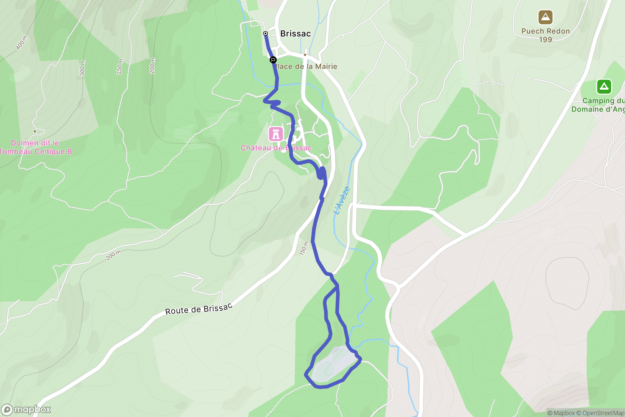 Brissac: routekaart voor buitenactiviteiten - France