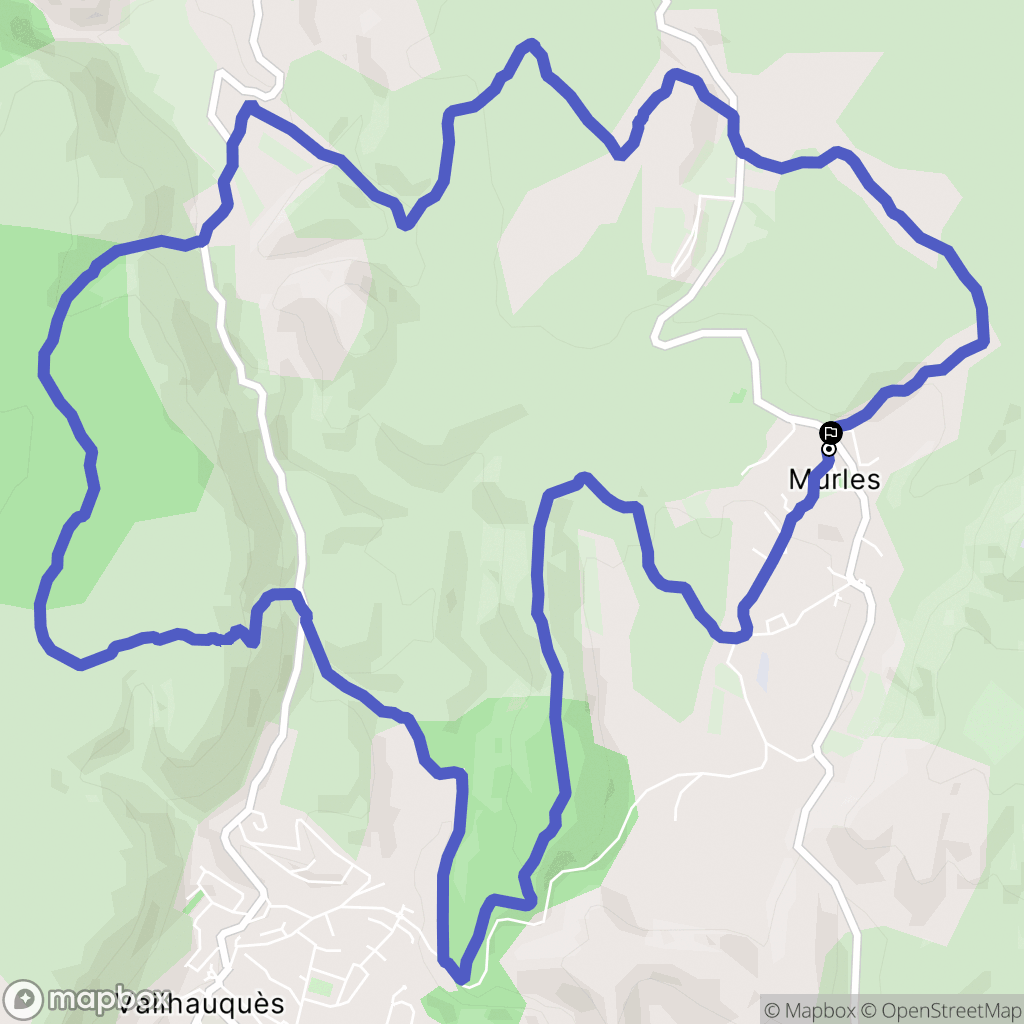 Murles : carte du parcours de randonnée - France
