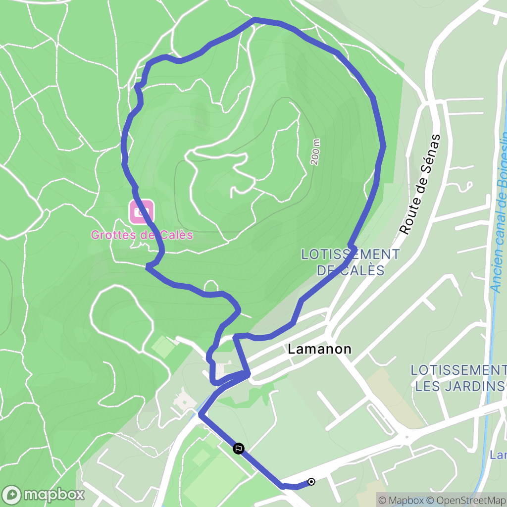 Lamanon: routekaart voor buitenactiviteiten - France