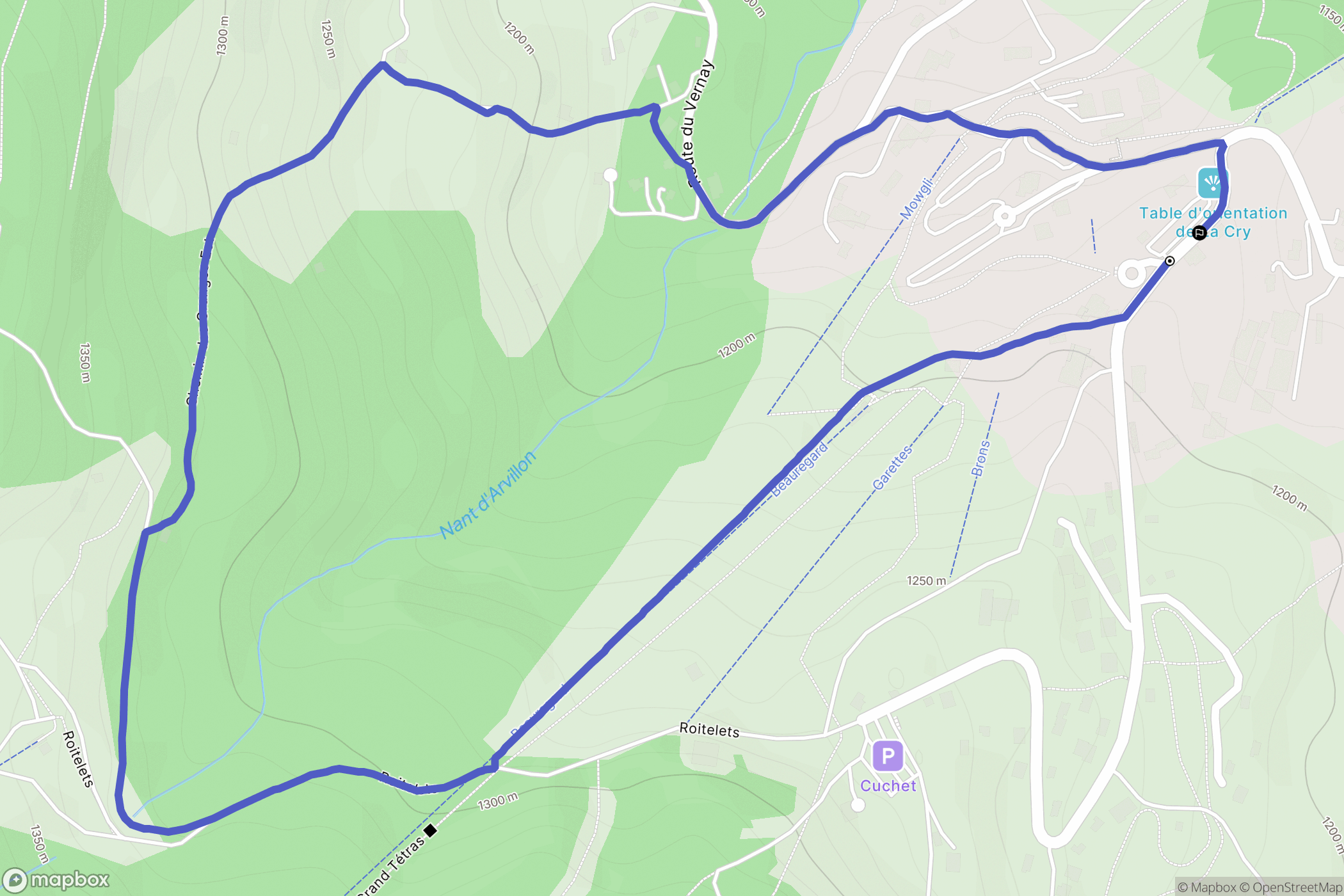 Combloux: routekaart voor buitenactiviteiten - France