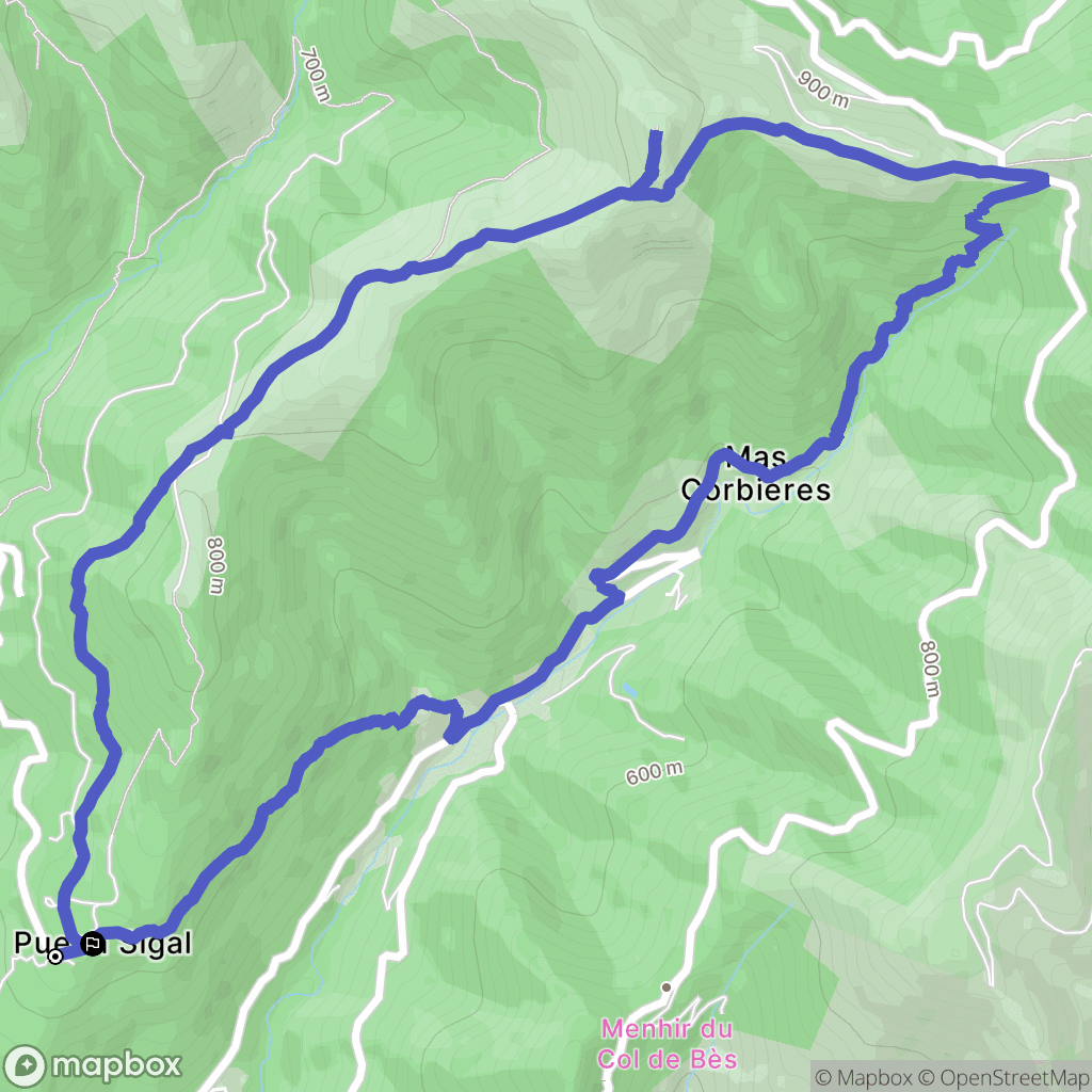 Notre-Dame-de-la-Rouvière : carte du parcours de randonnée - France