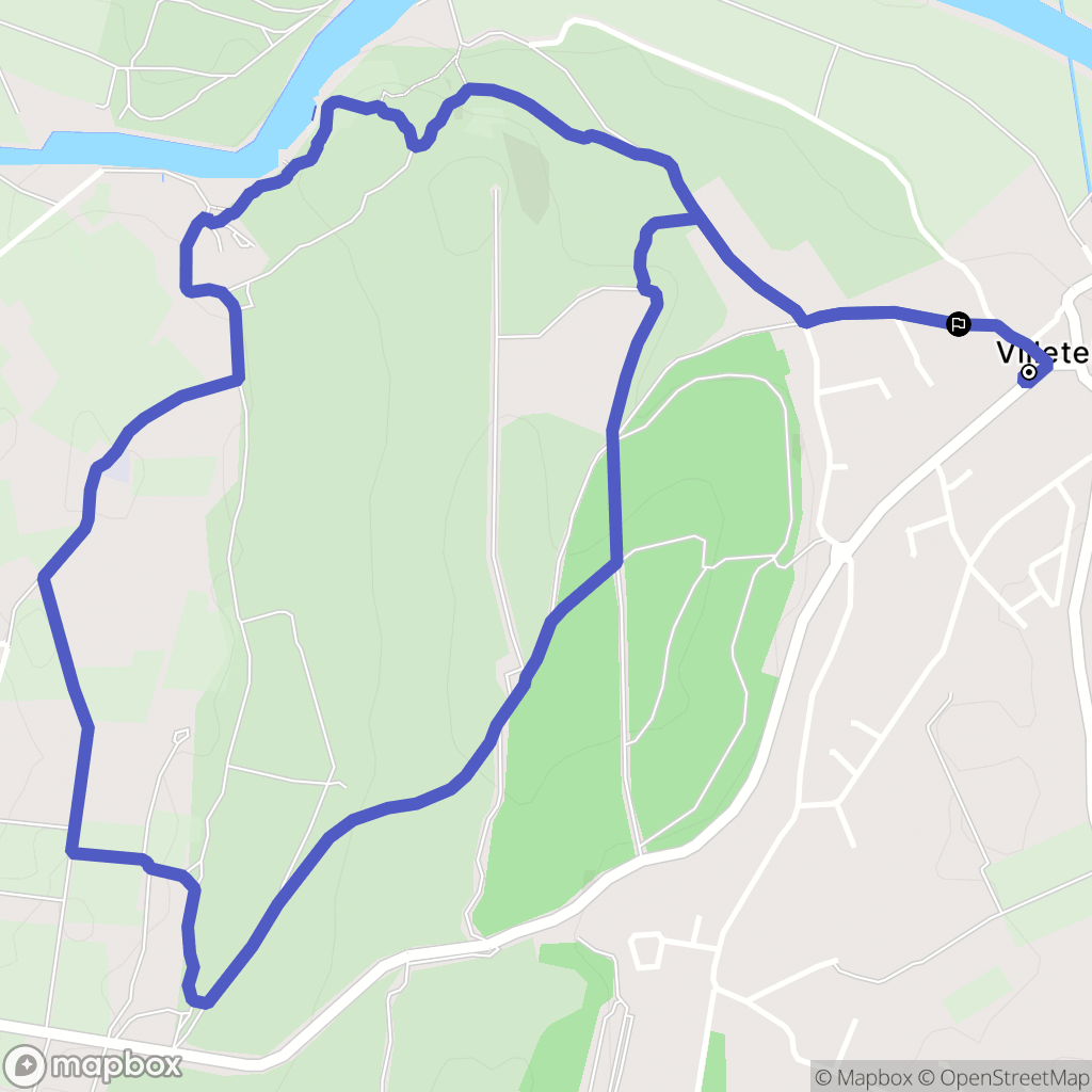 Villetelle : carte du parcours de randonnée - France