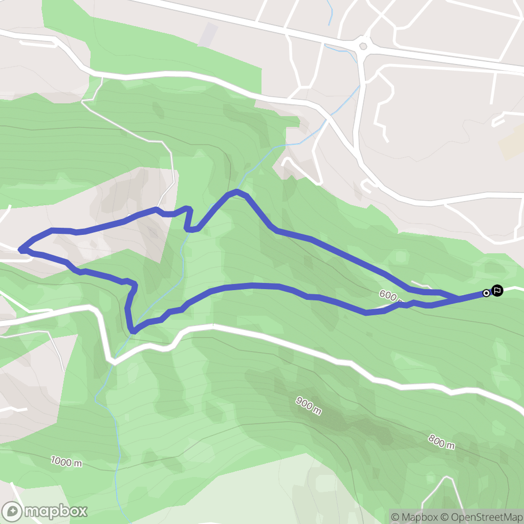 Marnaz : carte du parcours de randonnée - France