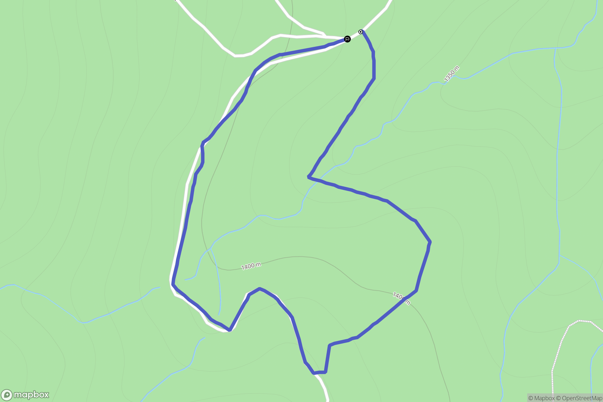 Cordon : carte du parcours de randonnée - France