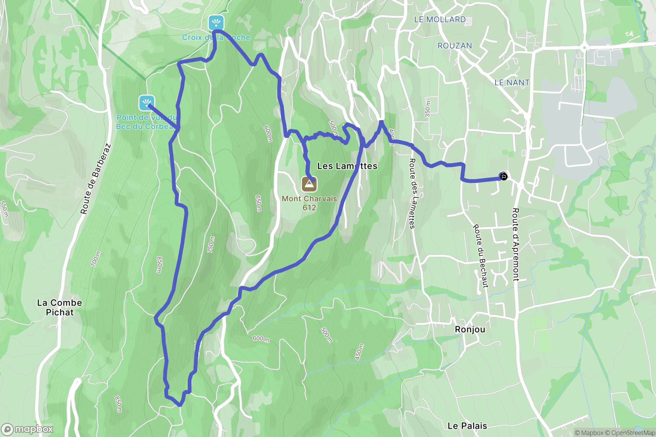 Saint-Baldoph: routekaart voor buitenactiviteiten - France