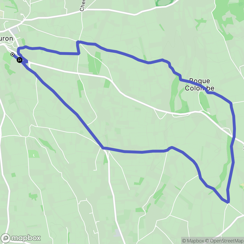 Cucuron : carte du parcours de randonnée - France