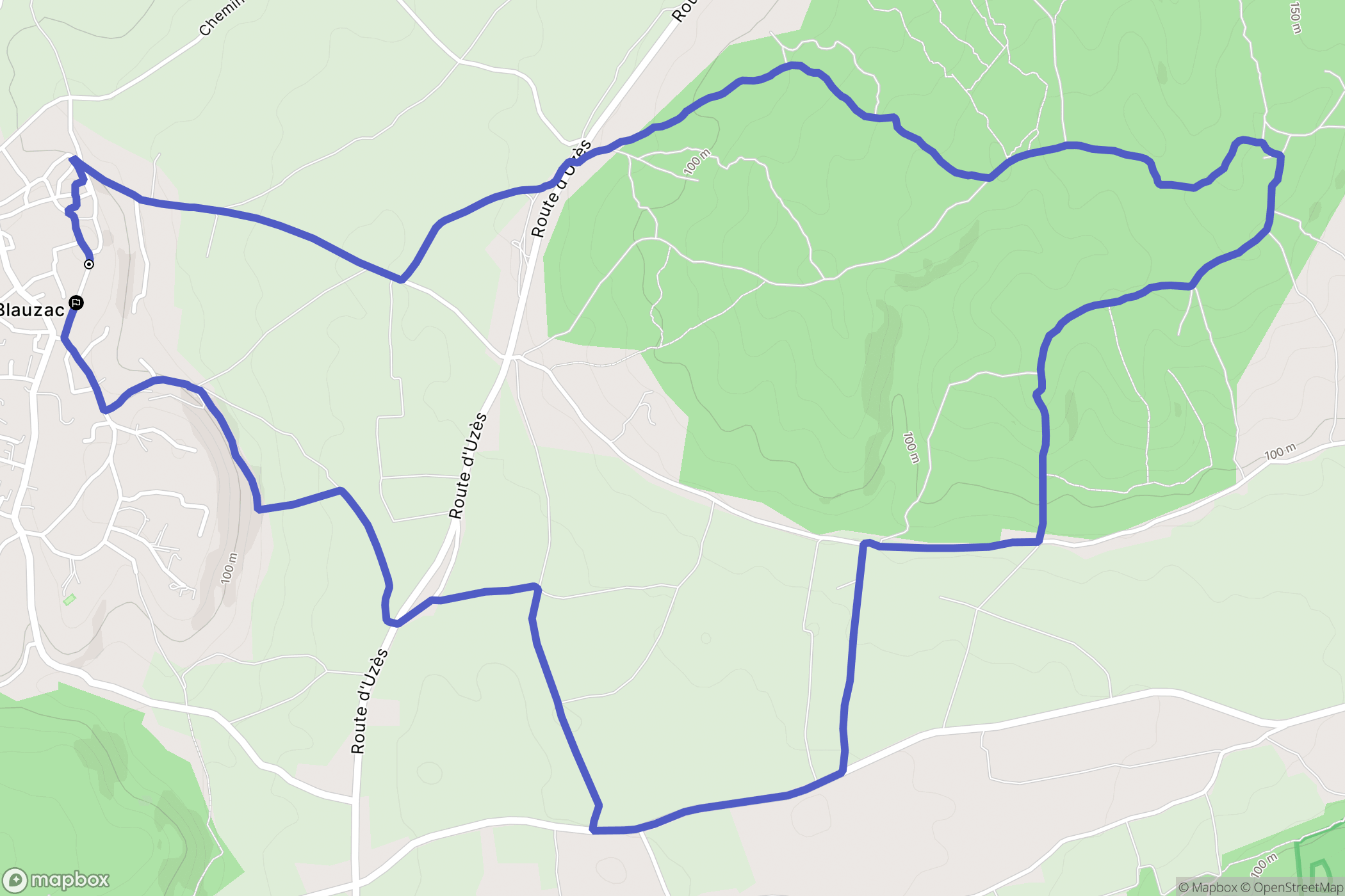 Blauzac: routekaart voor buitenactiviteiten - France