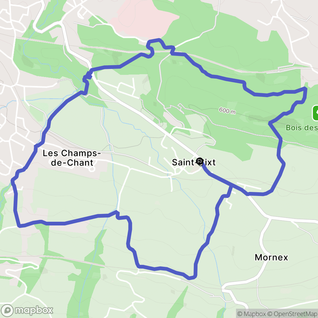 Saint-Sixt : carte du parcours de randonnée - France