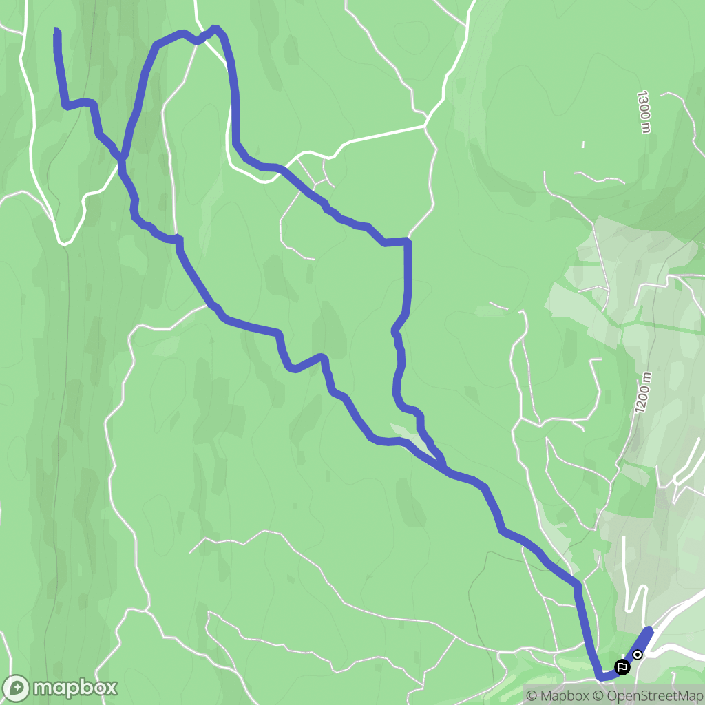 Corrençon-en-Vercors : carte du parcours de randonnée - France