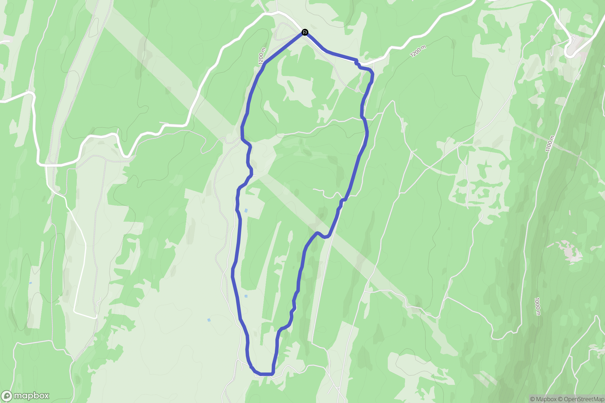 Valserhône : carte du parcours de randonnée - France