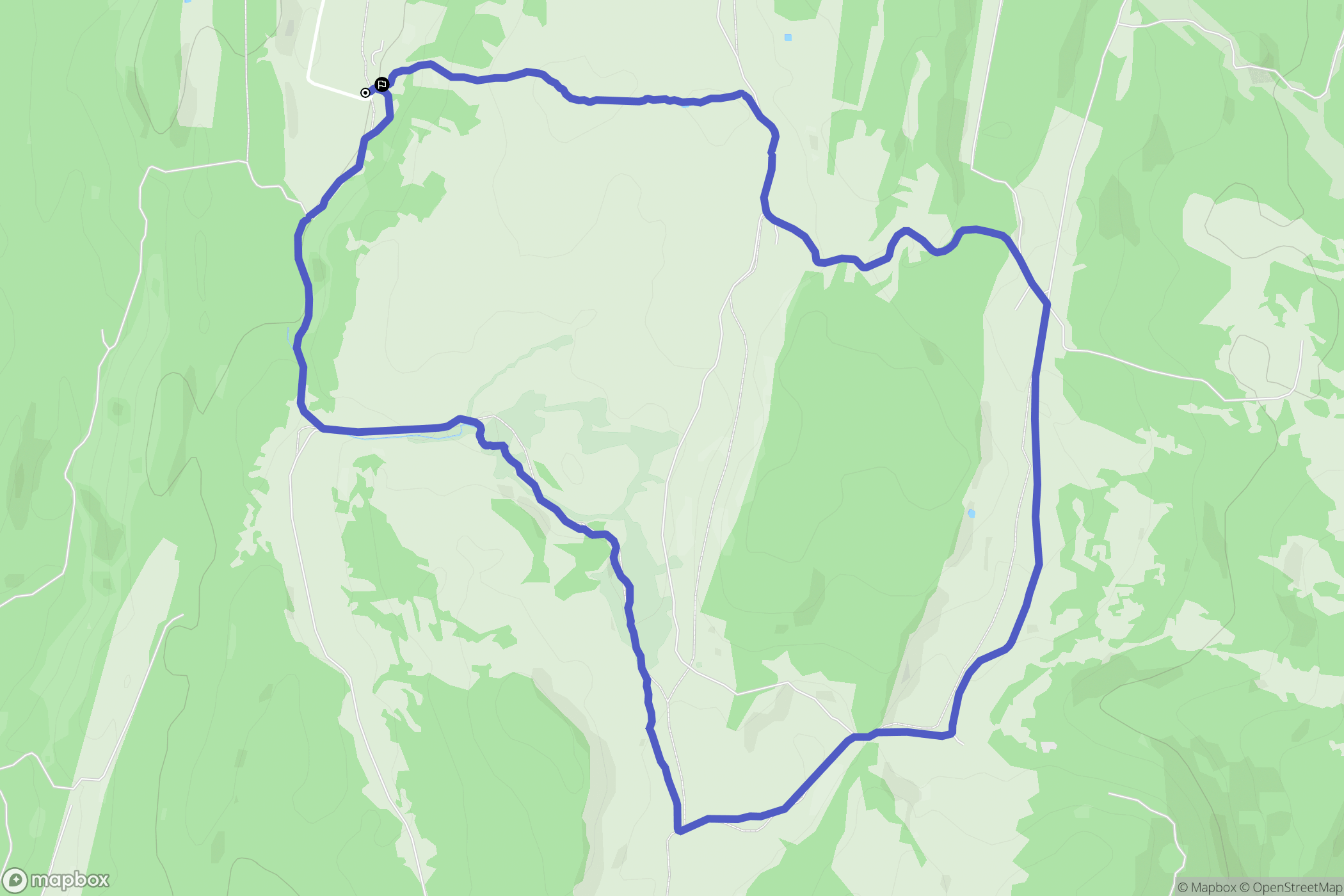 Haut-Valromey : carte du parcours de randonnée - France