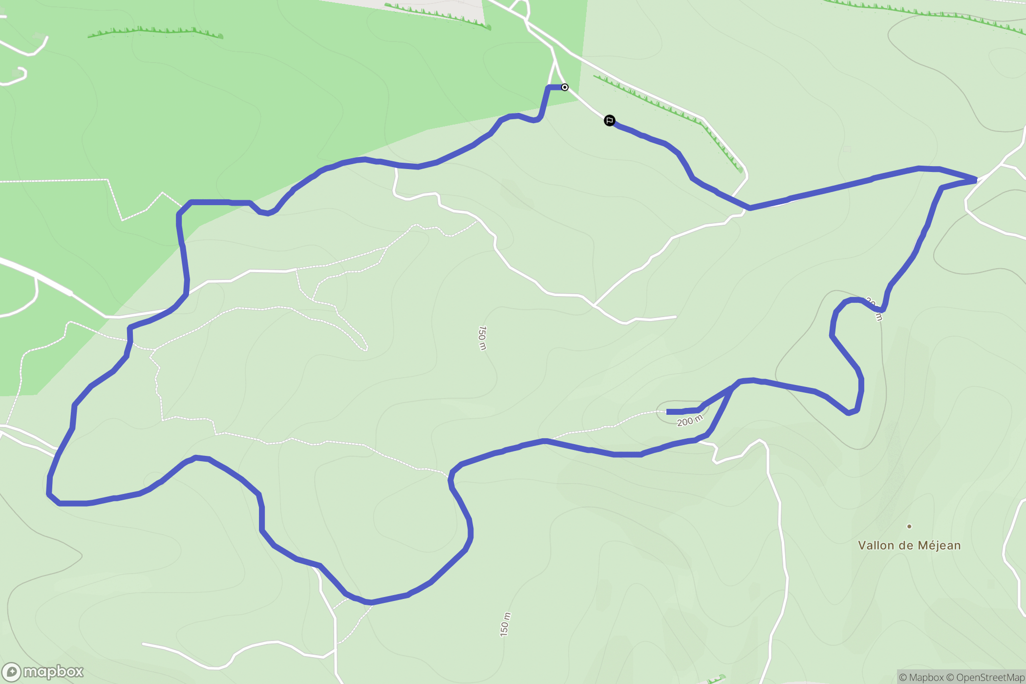 Ensuès-la-Redonne : carte du parcours de randonnée - France