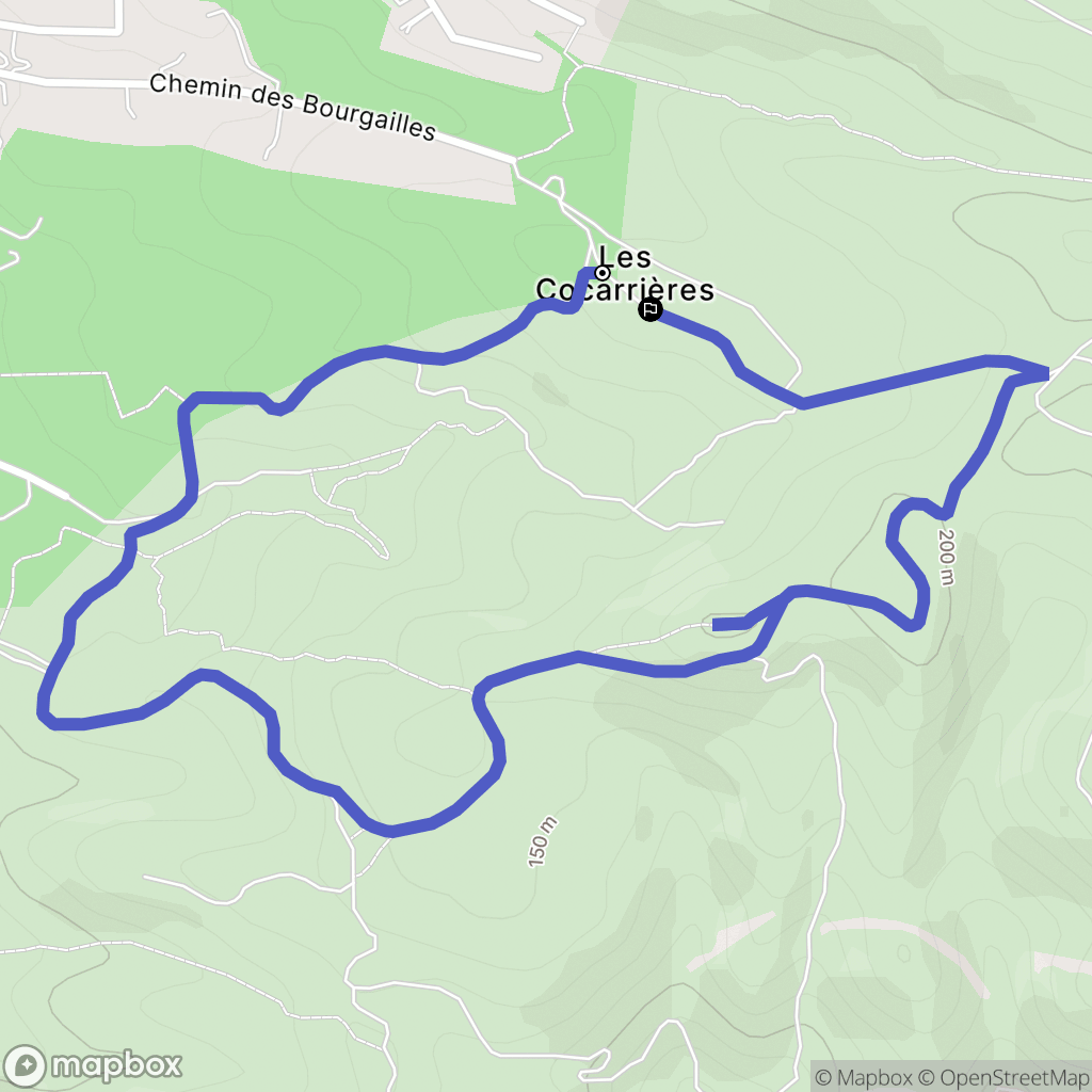 Ensuès-la-Redonne : carte du parcours de randonnée - France