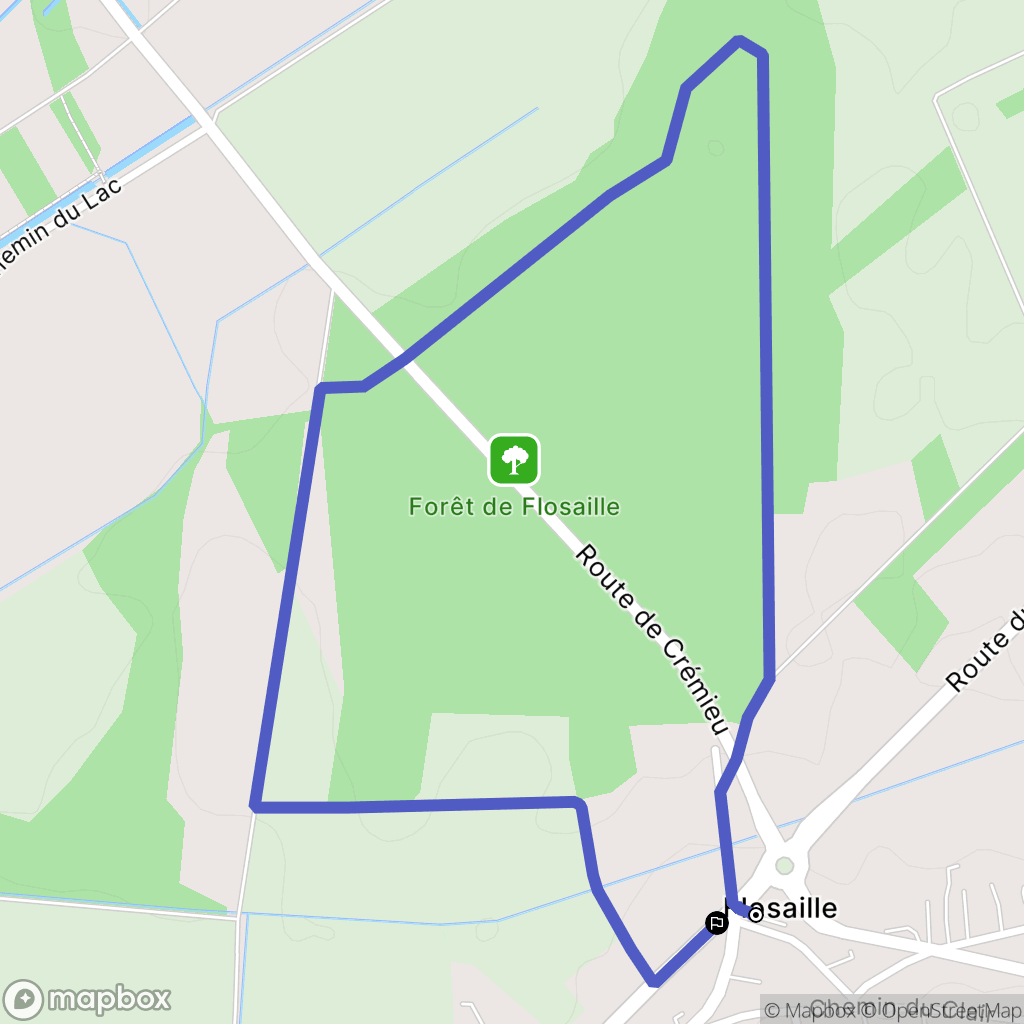 Saint-Savin : carte du parcours de randonnée - France