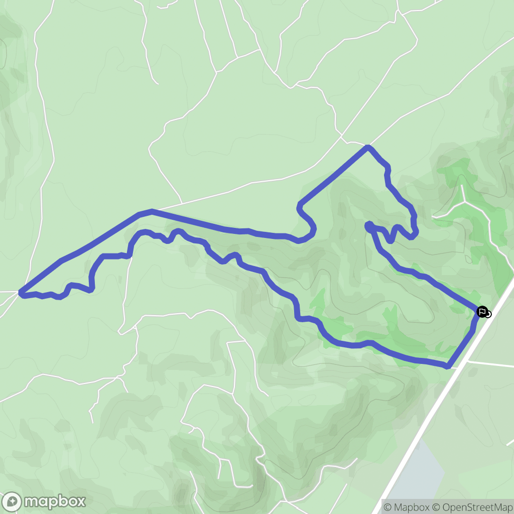 Sénas : carte du parcours de randonnée - France