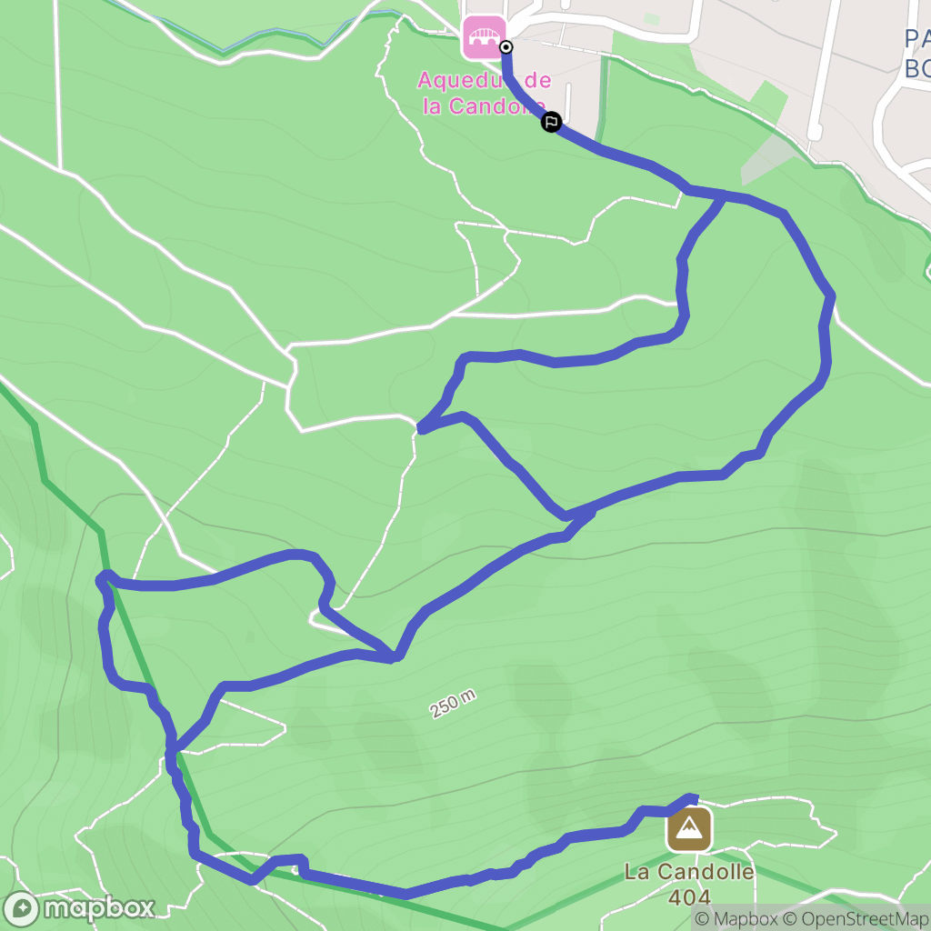 La Penne-sur-Huveaune : carte du parcours de randonnée - France