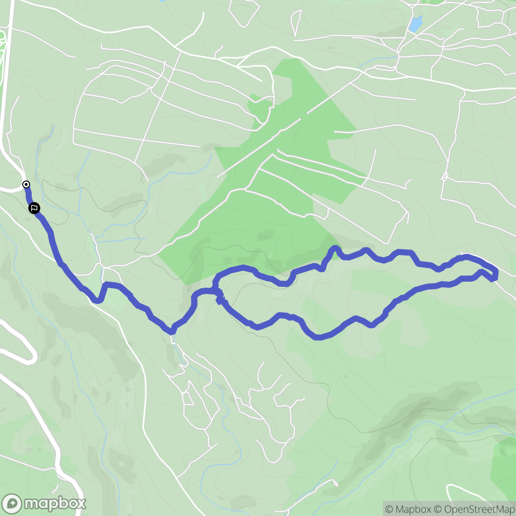Le Beausset : carte du parcours de randonnée - France