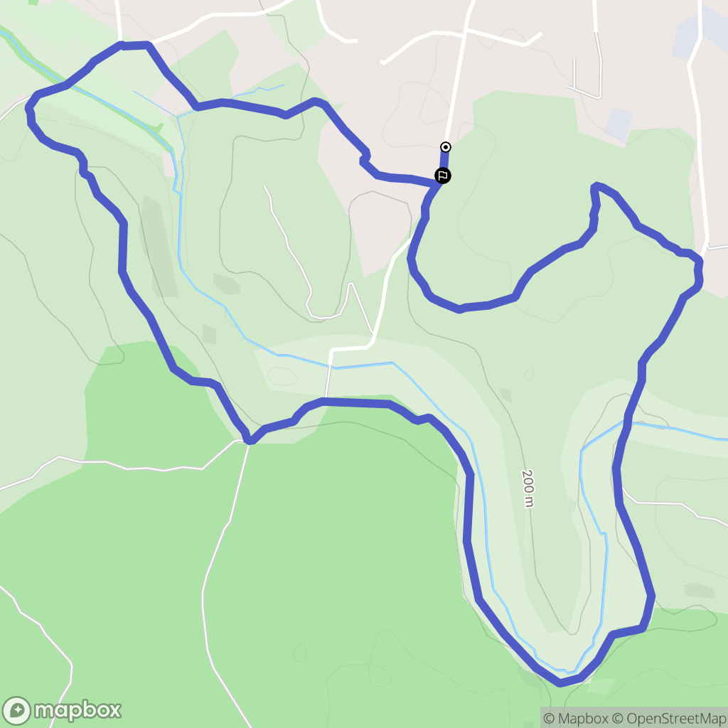 Saint-Cannat : carte du parcours de randonnée - France