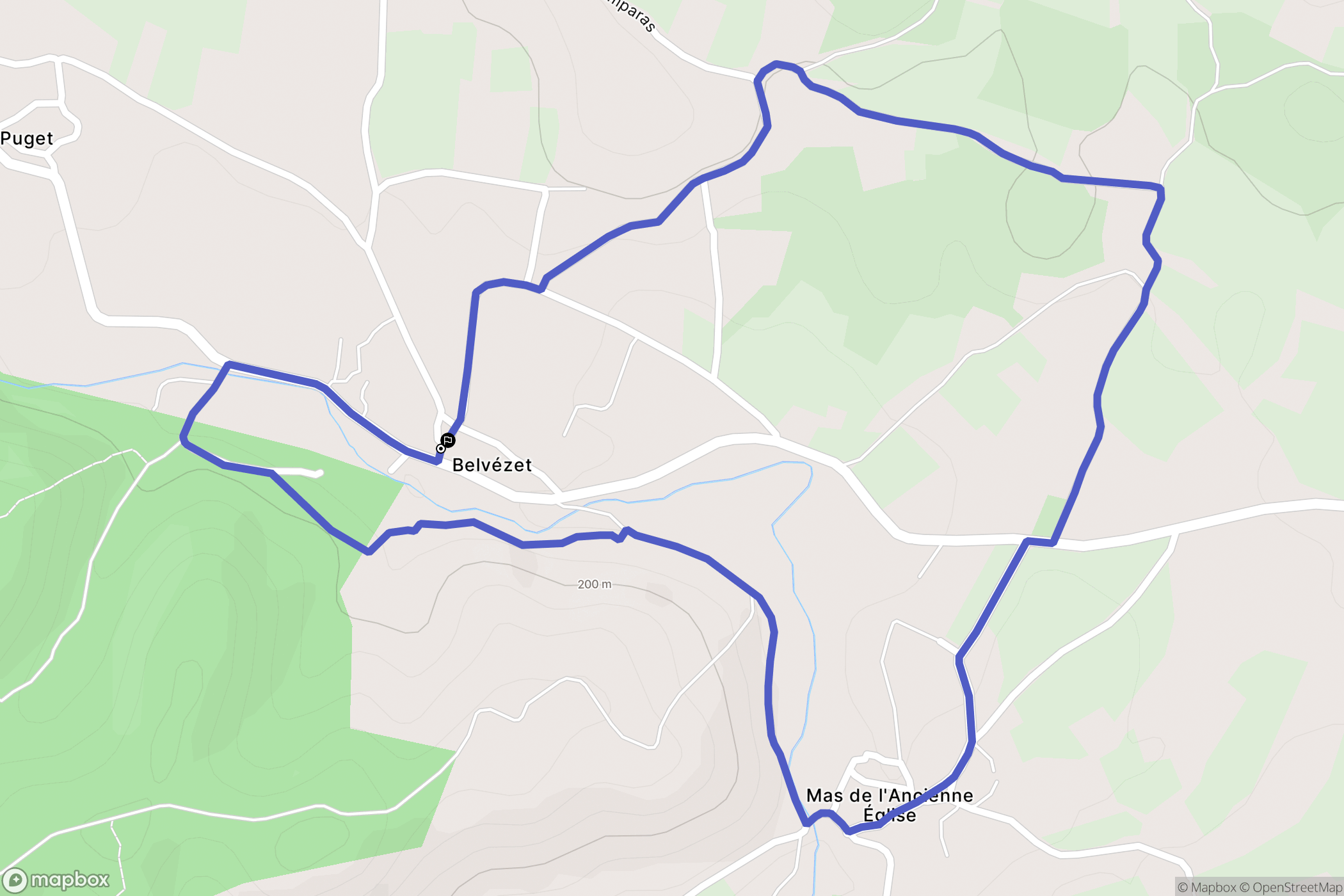 Belvézet: routekaart voor buitenactiviteiten - France