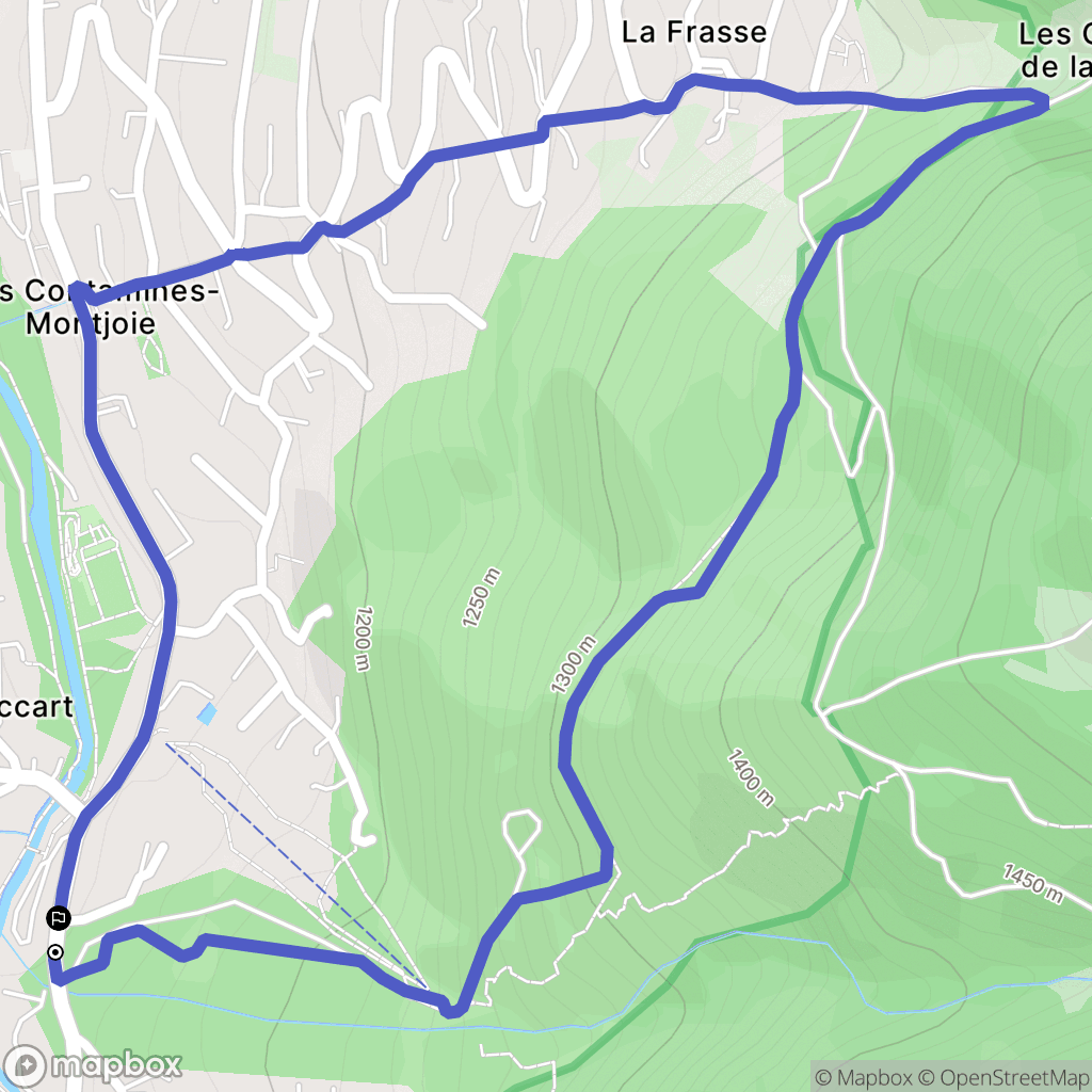 Les Contamines-Monjoie: routekaart voor buitenactiviteiten - France