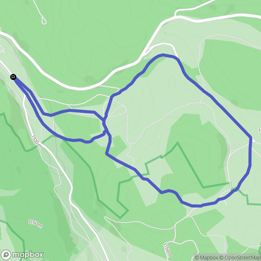 Mouthe : carte du parcours de randonnée - France