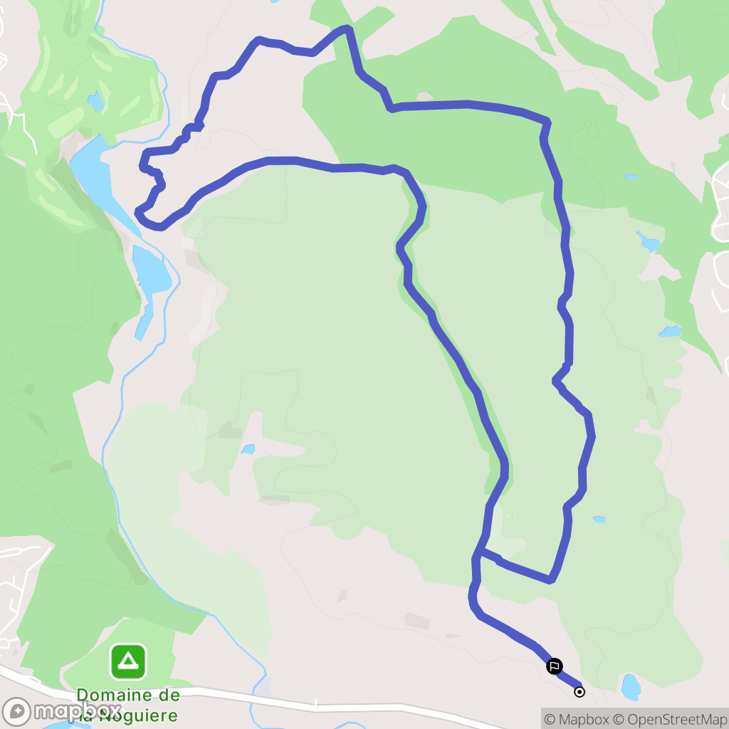 Roquebrune-sur-Argens : carte du parcours de randonnée - France