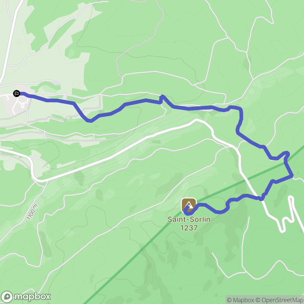 Cerniébaud : carte du parcours de randonnée - France