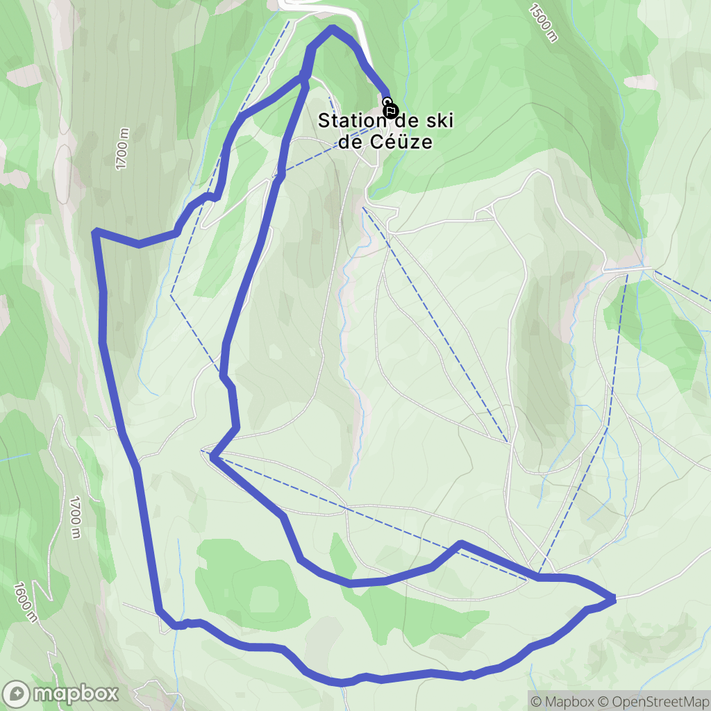 Manteyer : carte du parcours de randonnée - France