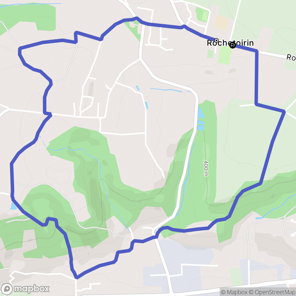 Rochetoirin : carte du parcours de randonnée - France
