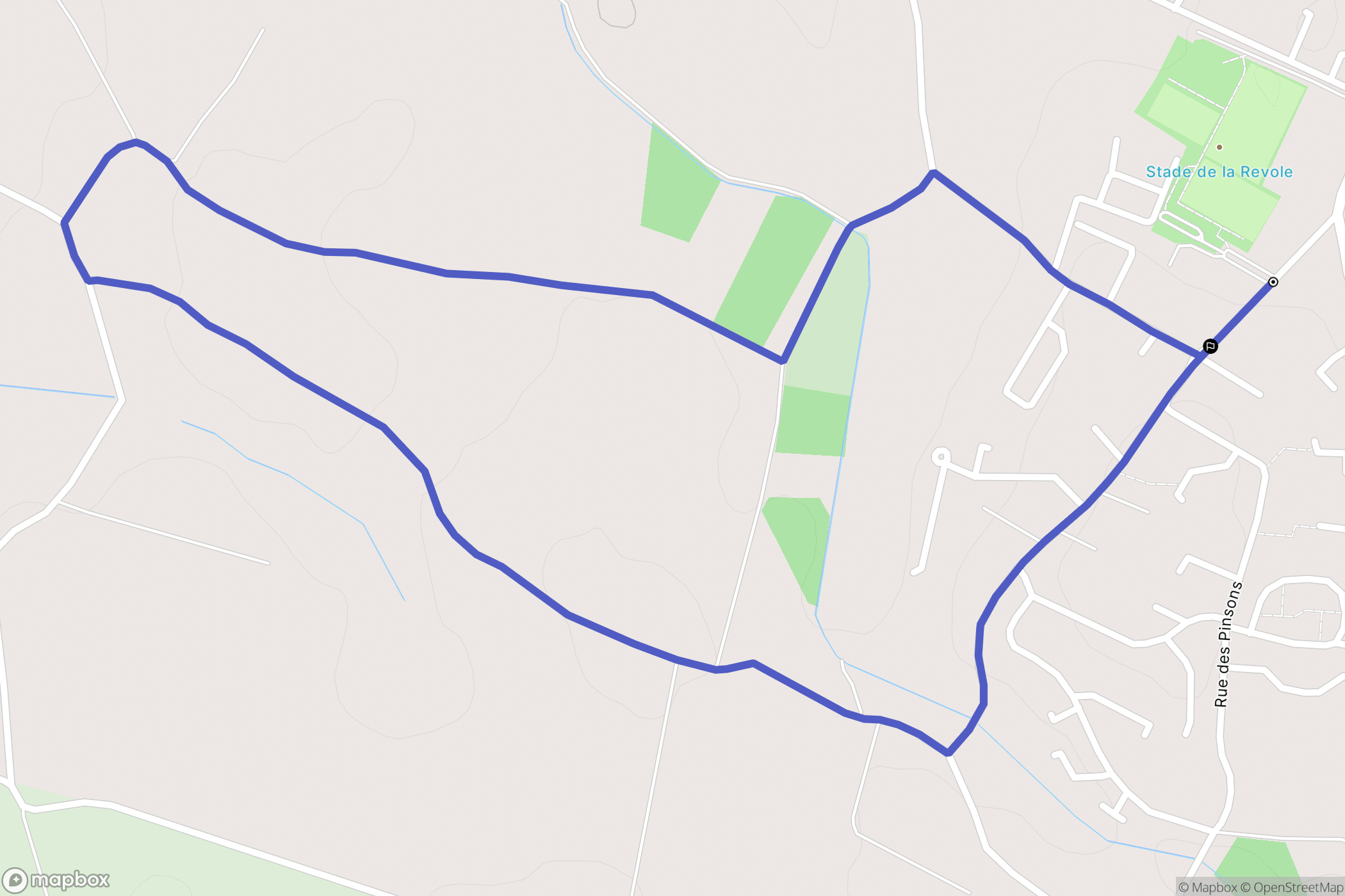 Villette-d'Anthon : carte du parcours de randonnée - France