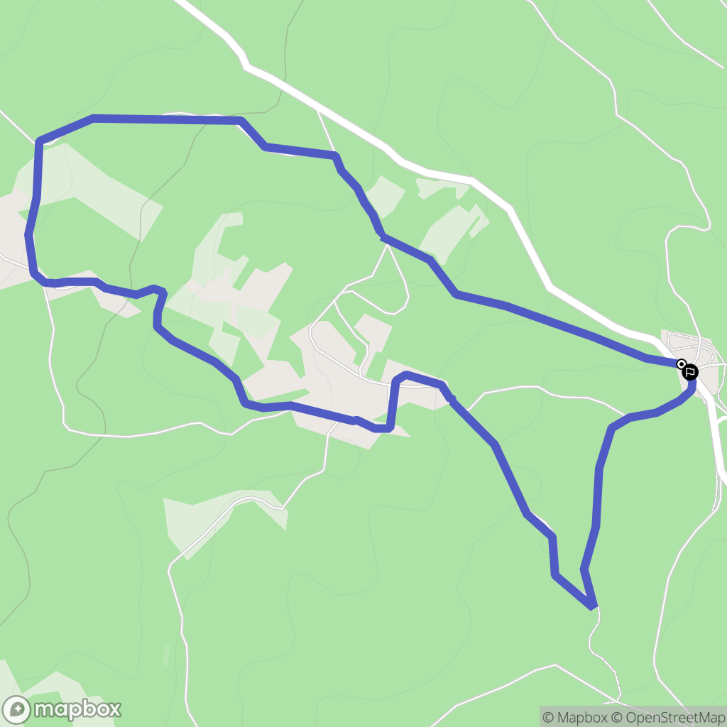 Mignovillard : carte du parcours de randonnée - France
