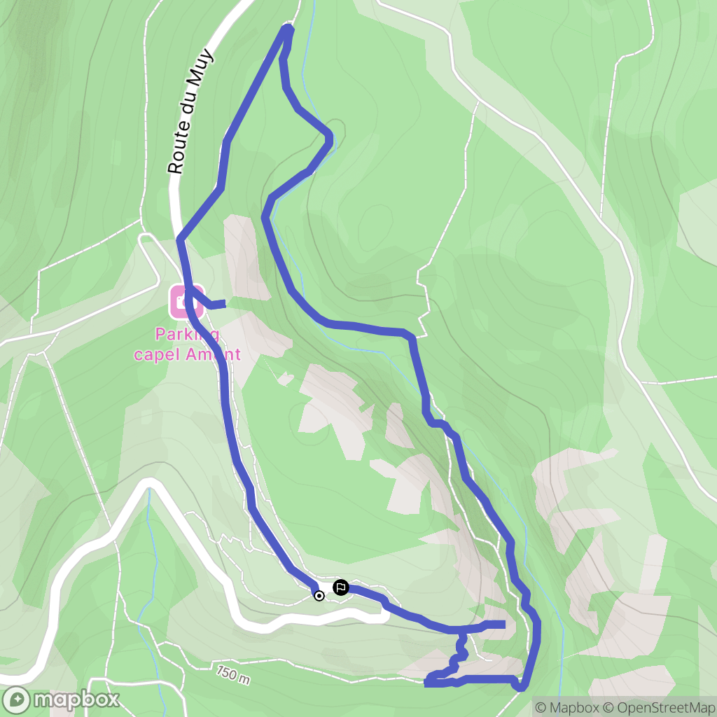 Bagnols-en-Forêt : carte du parcours de randonnée - France